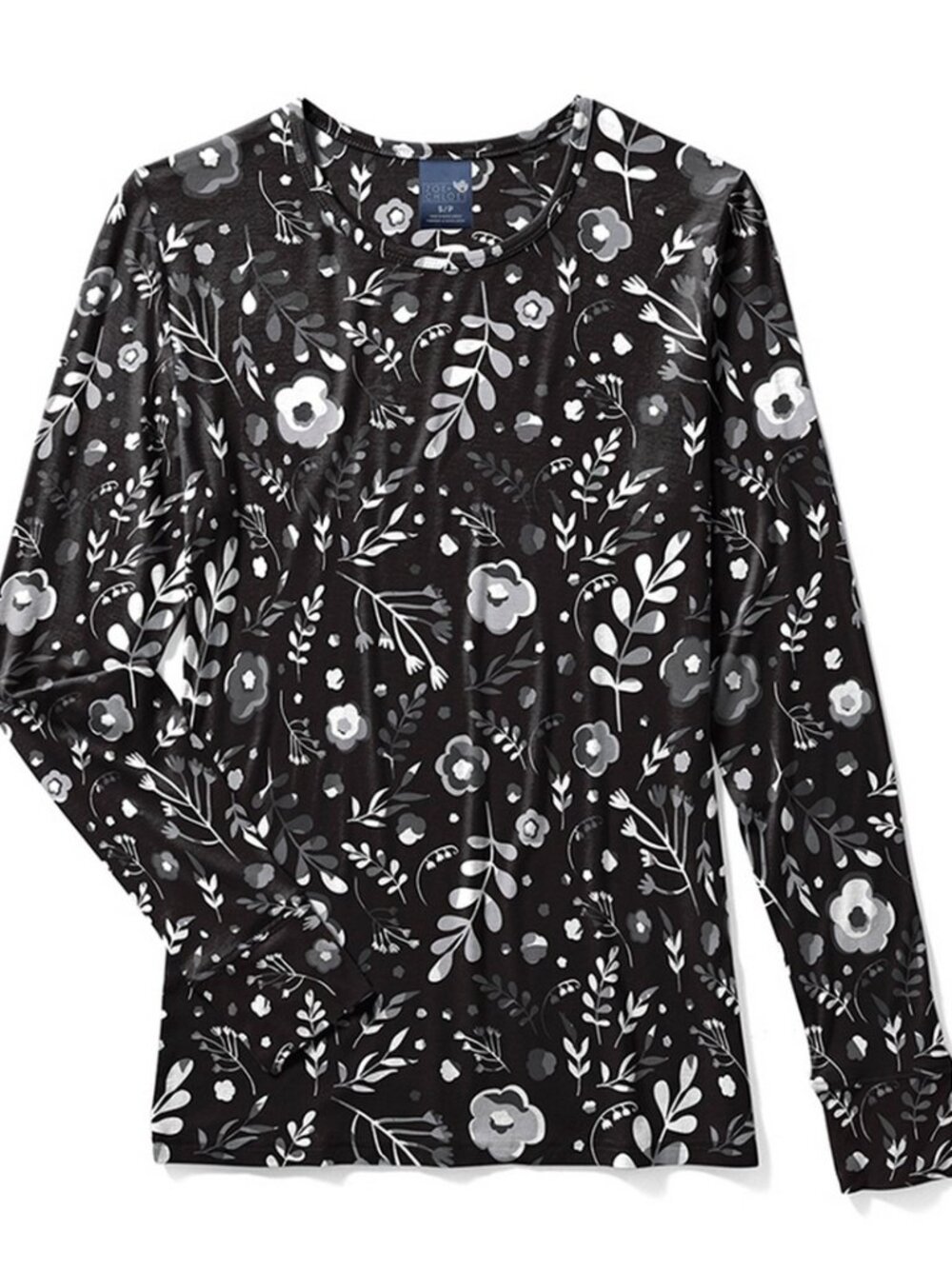 Zoe+Chloe Silky Print Tee